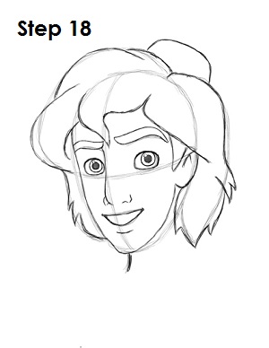 How to Draw Aladdin How to Draw Aladdin Step 18
