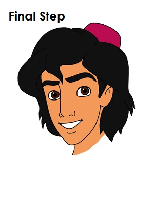 How to Draw Aladdin How to Draw Aladdin Completed Drawing