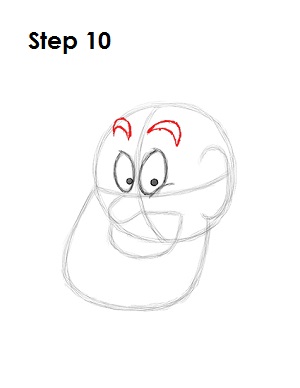 Draw the Genie Step 10 Draw the Genie 10