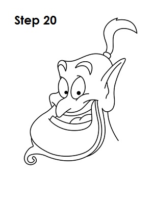 Draw the Genie Step 20 Draw the Genie 20