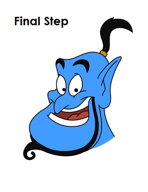 Draw the Genie from Aladdin Draw Aladdin's Genie