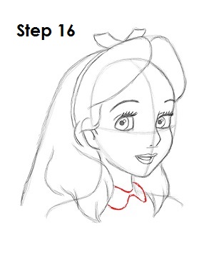 How to Draw Alice 16 How to Draw Alice Step 16