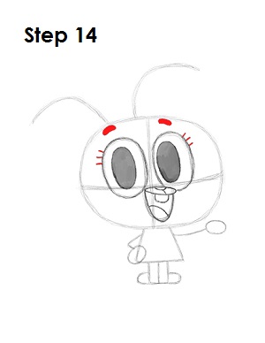 Draw Anais Step 14 Draw Anais Watterson 14