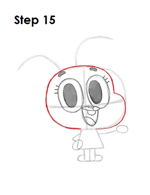 Draw Anais Step 15 Draw Anais Watterson 15