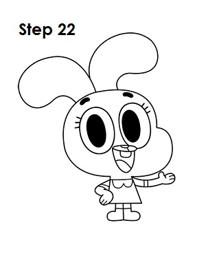 Draw Anais Step 22 Draw Anais Watterson 22
