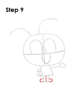 Draw Anais Step 9 Draw Anais Watterson 9