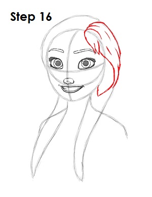 Draw Anna Step 16 Draw Anna Frozen 16
