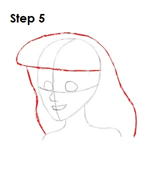 How to Draw Ariel How to Draw Ariel Step 5