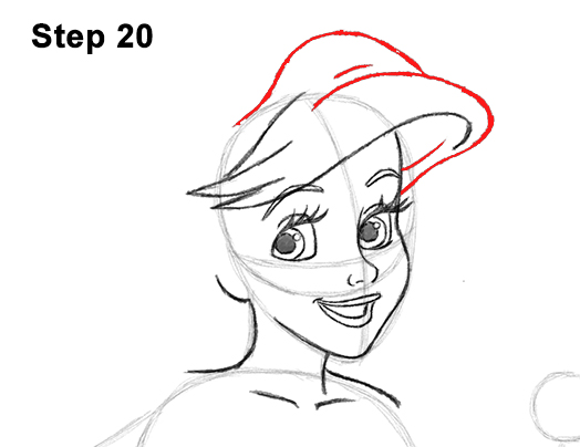 Ariel Little Mermaid Drawing 20 Draw Ariel Little Mermaid Body 20