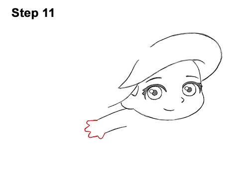 Mini Ariel Drawing 11 Draw Mini Chibi Little Mermaid Ariel 11