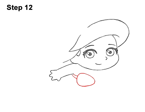 Mini Ariel Drawing 12 Draw Mini Chibi Little Mermaid Ariel 12