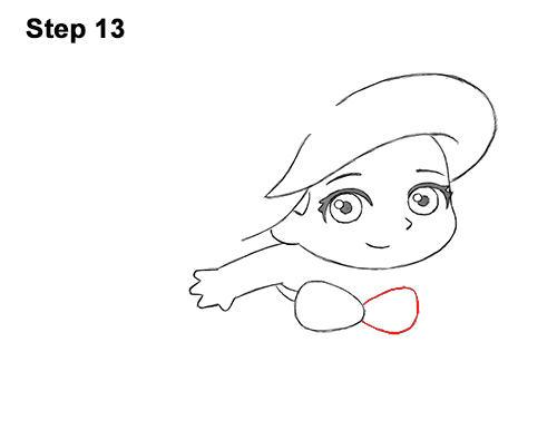 Mini Ariel Drawing 13 Draw Mini Chibi Little Mermaid Ariel 13