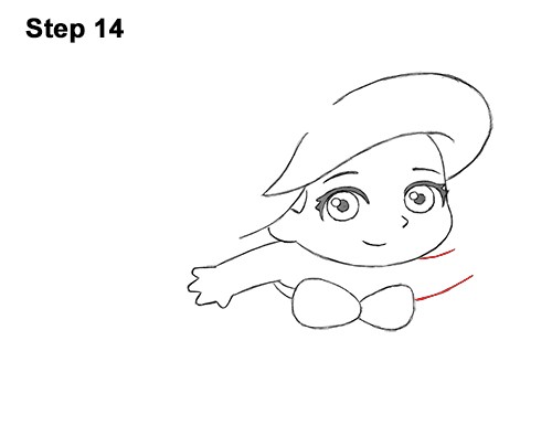 Mini Ariel Drawing 14 Draw Mini Chibi Little Mermaid Ariel 14