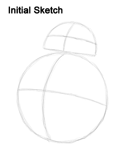 BB-8 Star Wars Drawing Sketch Draw BB-8 Force Awakens Sketch