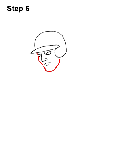 How to a Draw Cartoon Baseball Player Batter 6