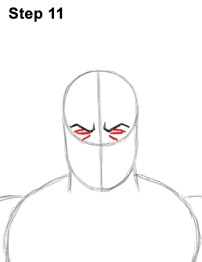 How to Draw Batman Full Body Step 11 How to Draw Batman Full Body Step 11