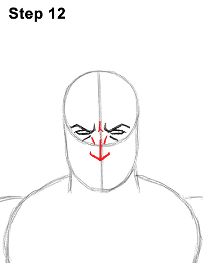 How to Draw Batman Full Body Step 12 How to Draw Batman Full Body Step 12