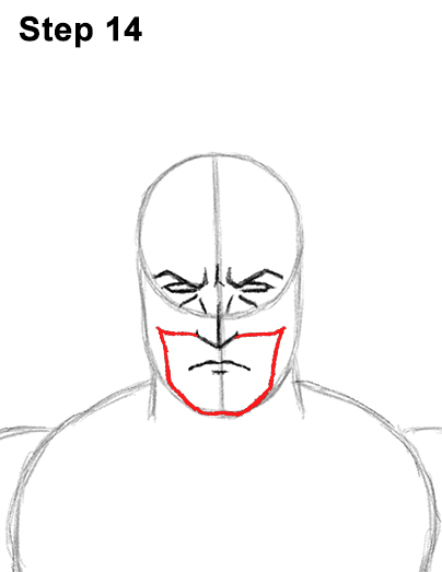 How to Draw Batman Full Body Step 14 How to Draw Batman Full Body Step 14