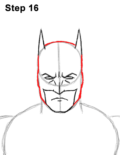 How to Draw Batman Full Body Step 16 How to Draw Batman Full Body Step 16