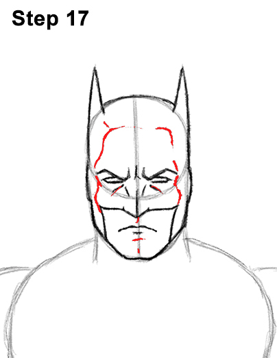 How to Draw Batman Full Body Step 17 How to Draw Batman Full Body Step 17
