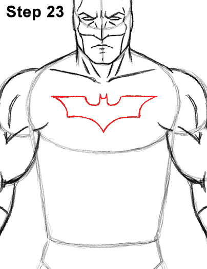 How to Draw Batman Full Body Step 23 How to Draw Batman Full Body Step 23