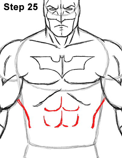 How to Draw Batman Full Body Step 25 How to Draw Batman Full Body Step 25