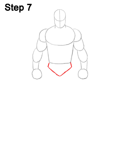 How to Draw Batman Full Body Step 7 How to Draw Batman Full Body Step 7
