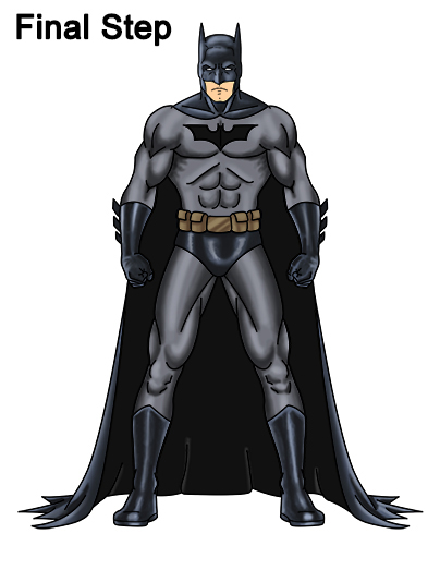 Completed Drawing of Batman Completed Drawing of Batman