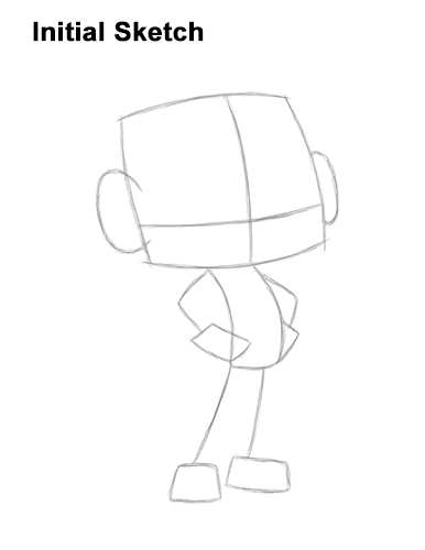 Draw Beast Boy Teen Titans Go! Guidelines How to Draw Beast Boy Teen Titans Go! Full Body Guides Lines