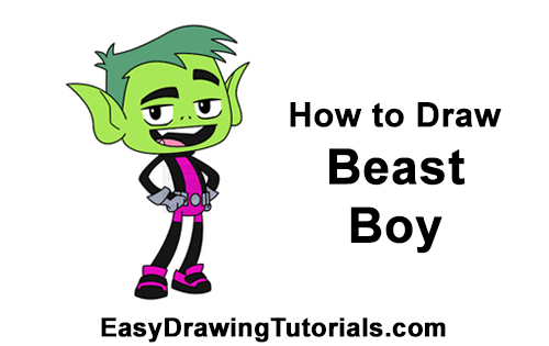Draw Beast Boy Teen Titans Go! How to Draw Beast Boy Teen Titans Go! Full Body
