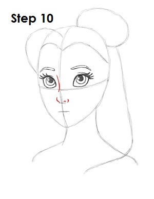 How to Draw Belle How to Draw Belle Step 10