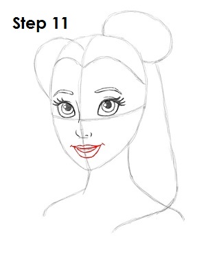 How to Draw Belle How to Draw Belle Step 11