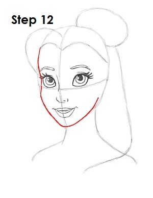 How to Draw Belle How to Draw Belle Step 12