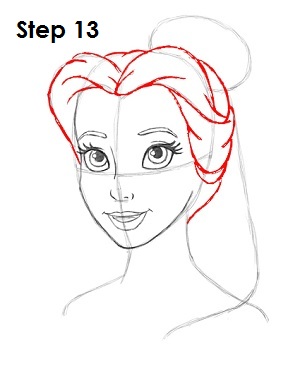 How to Draw Belle How to Draw Belle Step 13