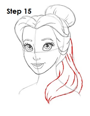 How to Draw Belle How to Draw Belle Step 15