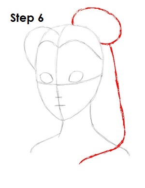 How to Draw Belle How to Draw Belle Step 6