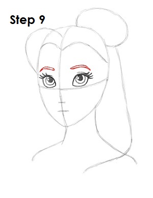 How to Draw Belle How to Draw Belle Step 9