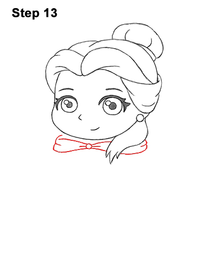 Mini Belle Drawing 13 Draw Mini Chibi Cute Little Belle Beauty 13