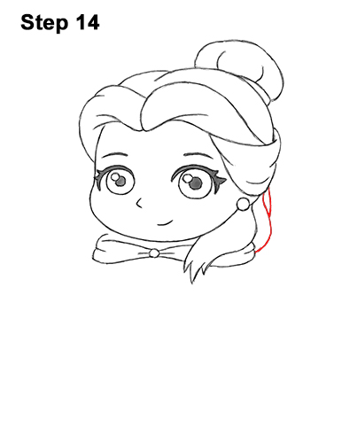 Mini Belle Drawing 14 Draw Mini Chibi Cute Little Belle Beauty 14