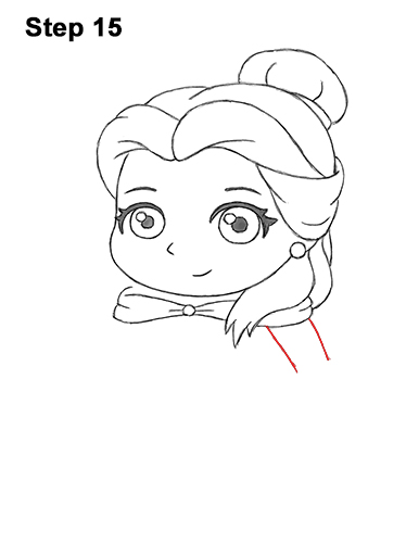 Mini Belle Drawing 15 Draw Mini Chibi Cute Little Belle Beauty 15