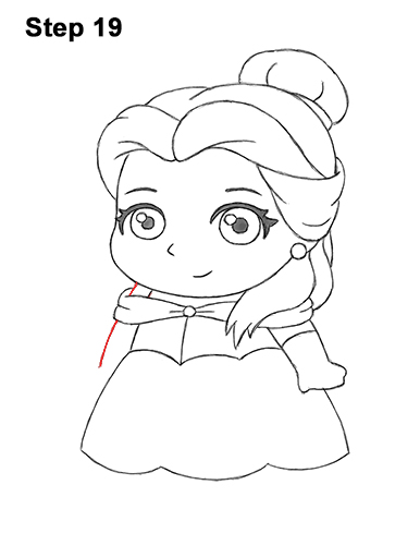 Draw Mini Chibi Cute Little Belle Beauty 19