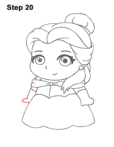 Draw Mini Chibi Cute Little Belle Beauty 20