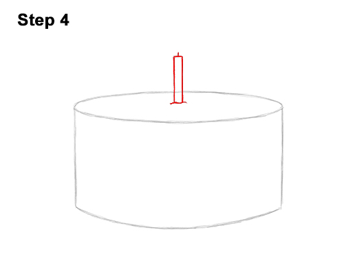 Draw Cartoon Birthday Cake 4 How to Draw Cartoon Birthday Cake Candle 4