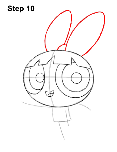 How to Draw Blossom Powerpuff Girls Full Body 10