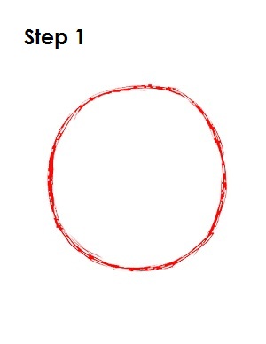 Draw Blue Angry Bird Step 1