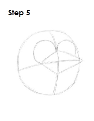 Draw Blue Angry Bird Step 5