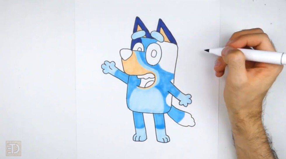 Coloring Bluey
