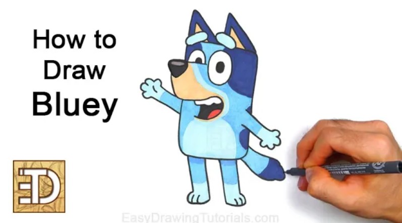Bluey Final Drawing