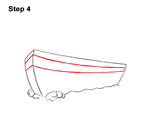 How to Draw Cartoon Boat Ship 4