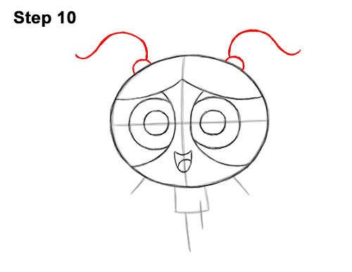 How to Draw Bubbles Powerpuff Girls Full Body 10